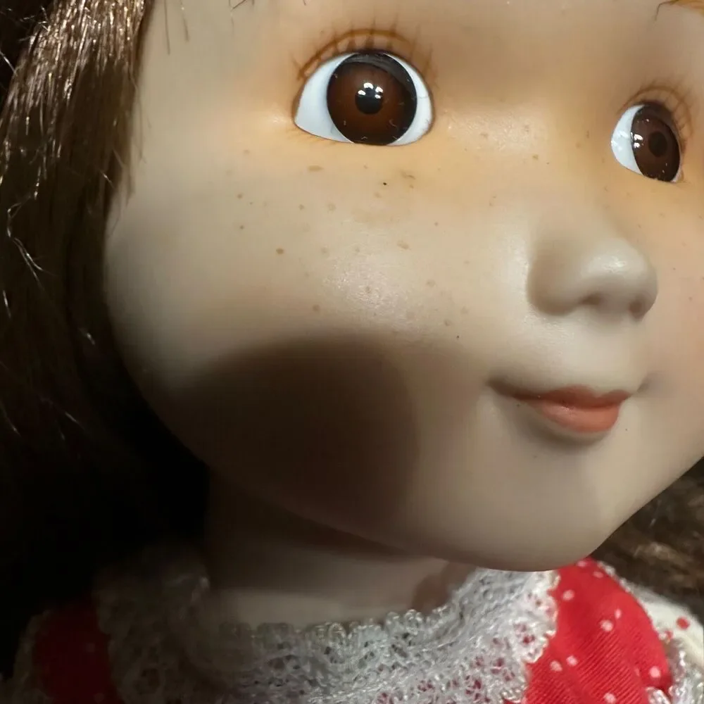 Vintage Porcelain Christmas Morning Holly Hobby Doll Gorham  13